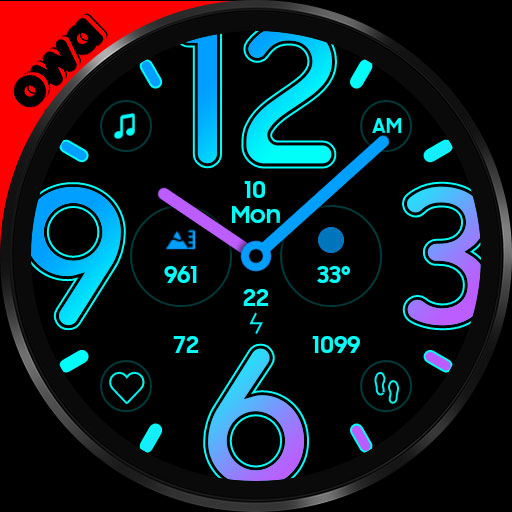 Big Hour Watch Face 028